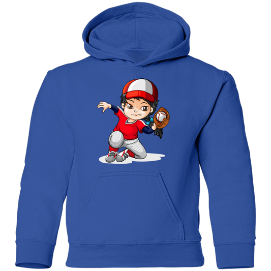 Baseball Cartoon Kids Hoodie