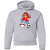 Soccer Boy Cartoon Kids Hoodie