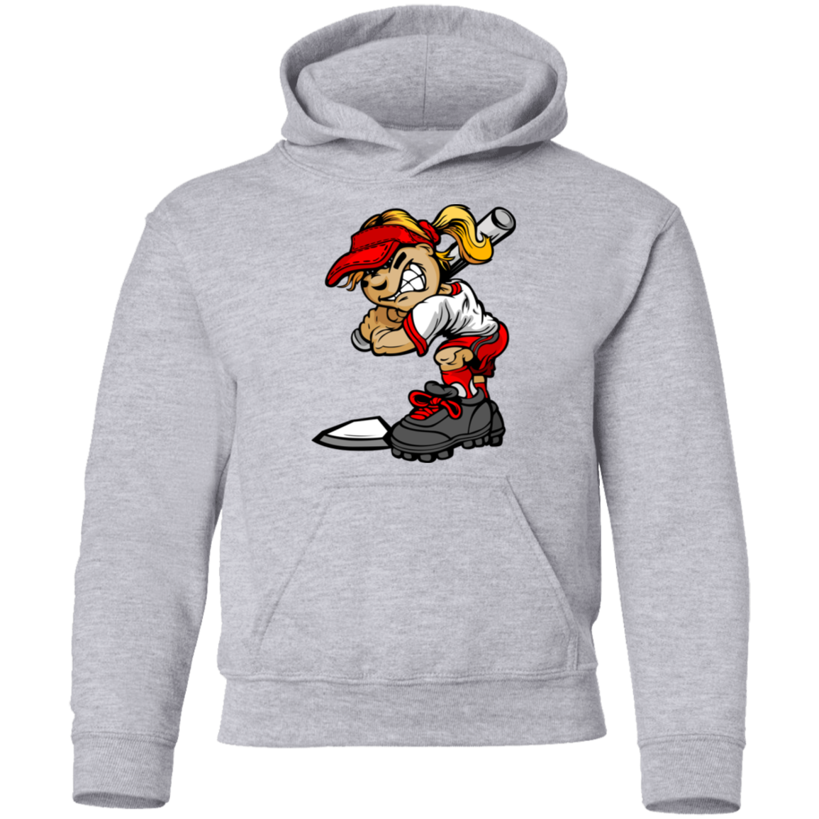 Softball Girl Kids Hoodie