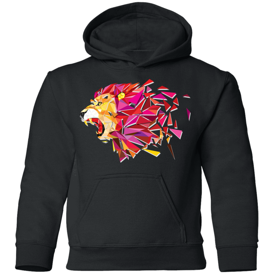 Colorful Abstract Lion Kids Hoodie
