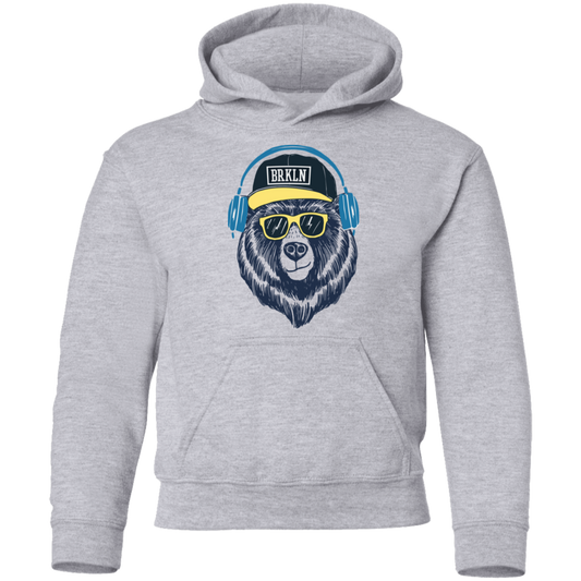 Bear Headphones Kids Hoodie
