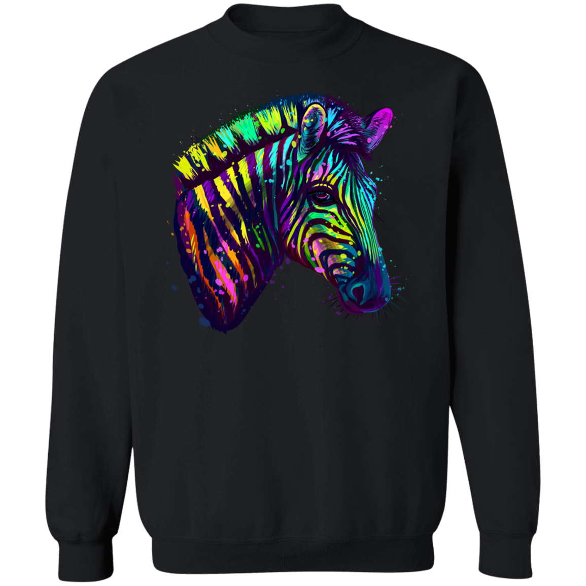 Colorful Zebra Black 5XL