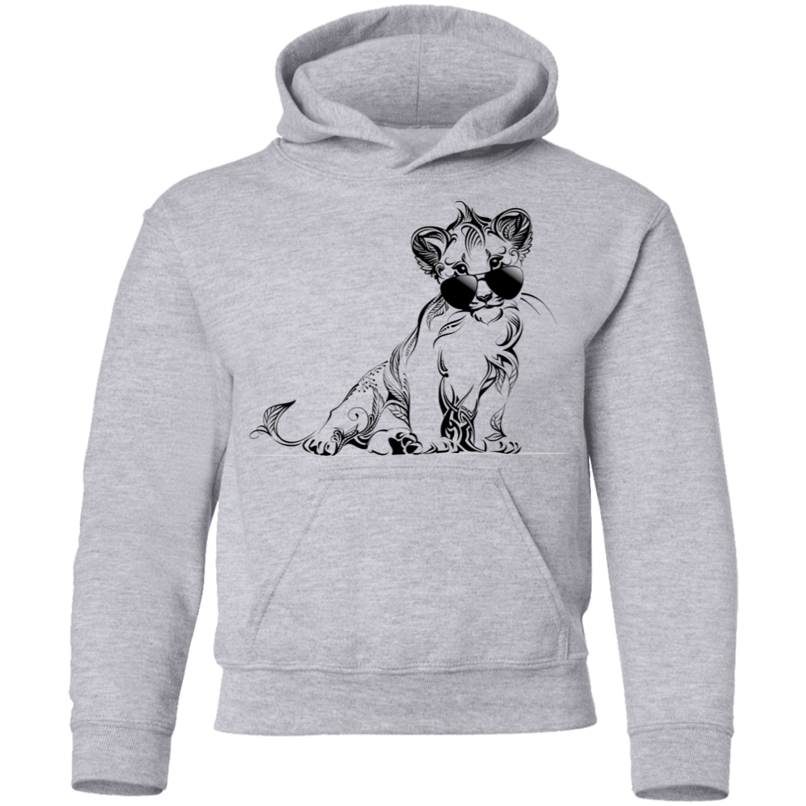 Lion Cub Sunglasses Kids Hoodie