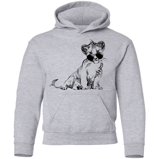 Lion Cub Sunglasses Kids Hoodie