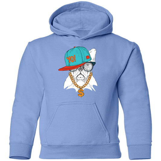 Hip Hop French Bulldog Kids Hoodie