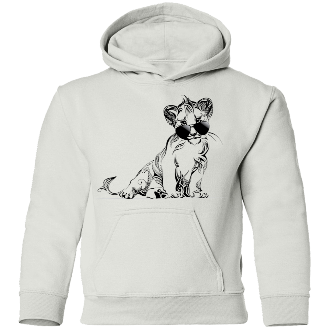 Lion Cub Sunglasses Kids Hoodie
