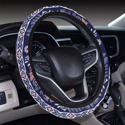 Blue Elegant Decor Steering Wheel Cover