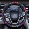 Colorful Boho Chic Bohemian Aztec Streaks Steering Wheel Cover