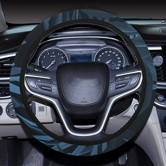 Dark Leaves Steering Wheel Cover
