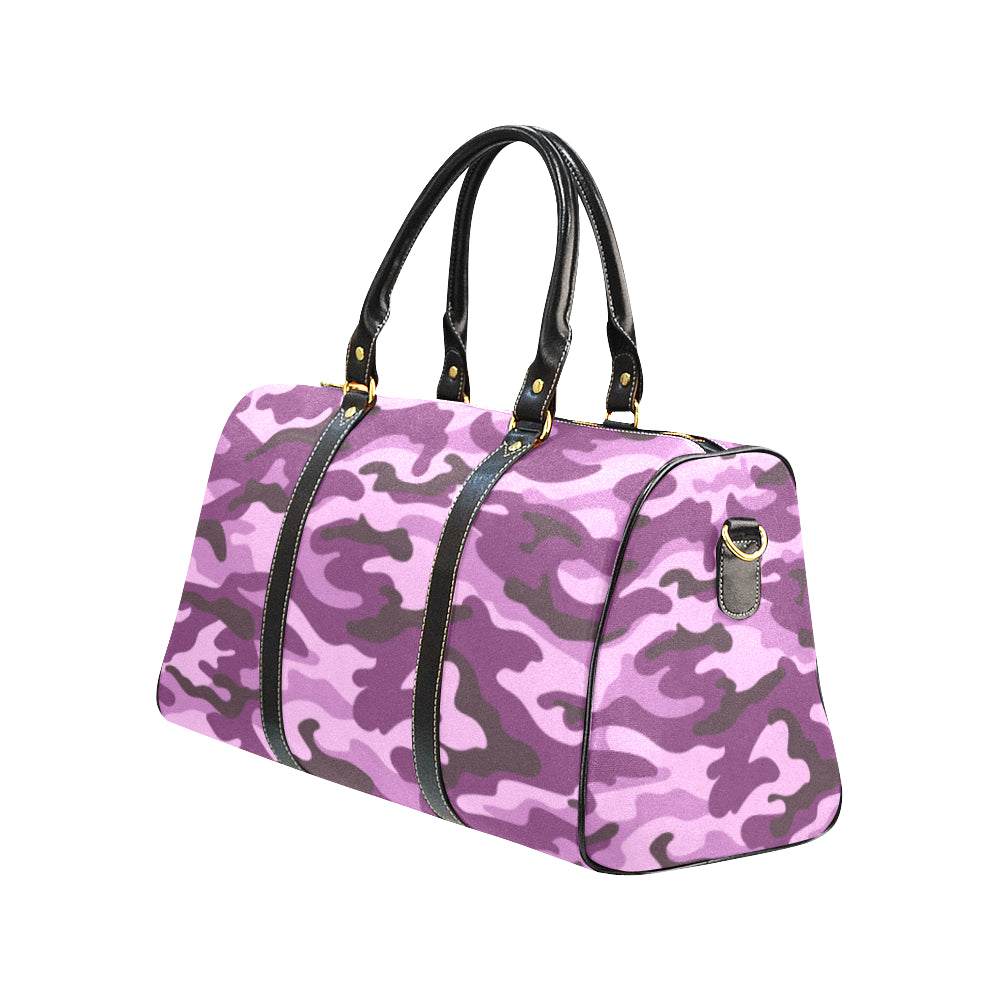 Purple Camouflage Travel Bag