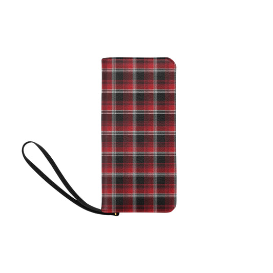 Red Plaid Clutch Purse