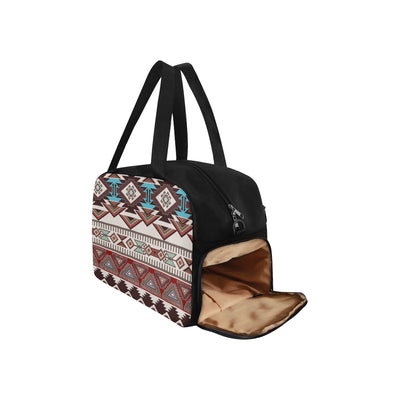 Brown Boho Chic Aztec Fitness Bag Fitness