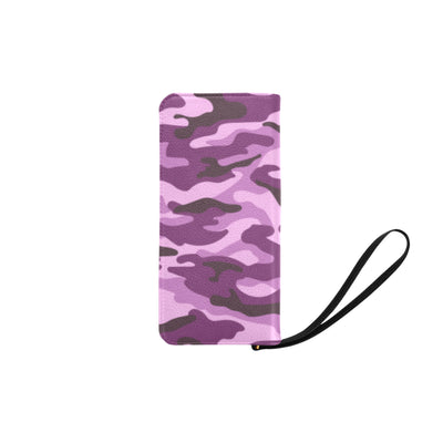 Purple Camouflage Clutch Purse