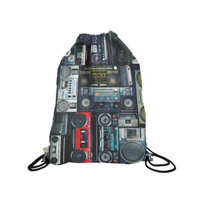 Vintage Stereo Boomboxes Drawstring Bag