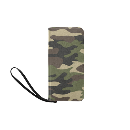Army Green Camouflage Clutch Purse