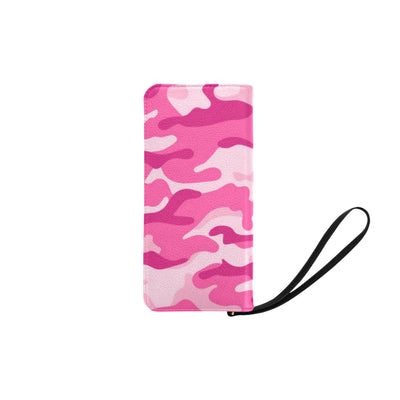Pink Camouflage Clutch Purse