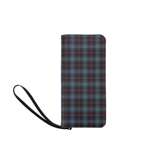Blue Plaid Clutch Purse