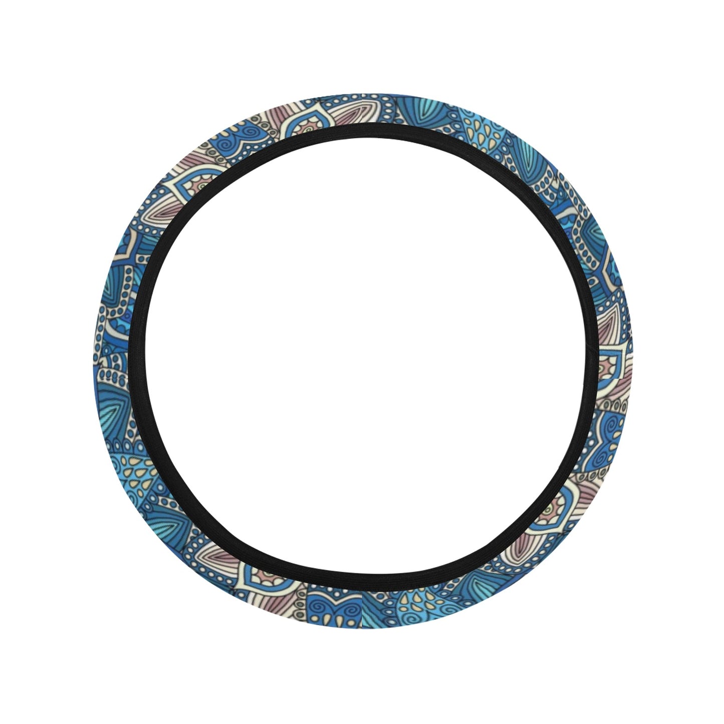 Floral Mandalas Steering Wheel Cover