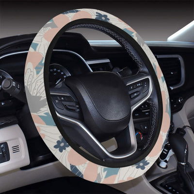 Abstract Flowers Steering Wheel Cover