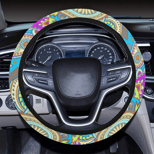 Colorful Mandalas Decor Steering Wheel Cover