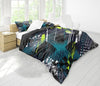 Grey, Black & Yellow Bedding Set