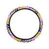 Colorful Floral Steering Wheel Cover