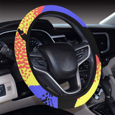 Colorful Abstract Steering Wheel Cover