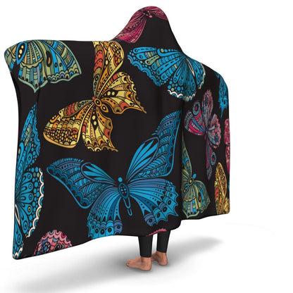 Sub Butterflies Hooded Blanket