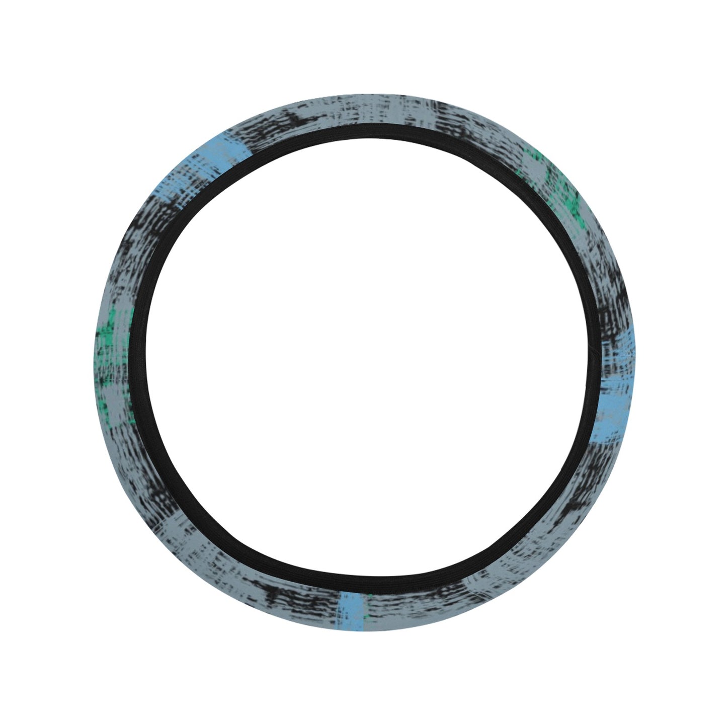 Abstract Plaid Steering Wheel Cover