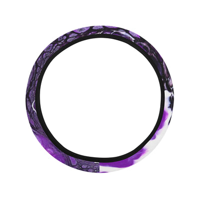 Purple Abstract Steering Wheel Cover
