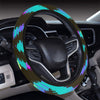 Neon Tribal Pattern Steering Wheel Cover
