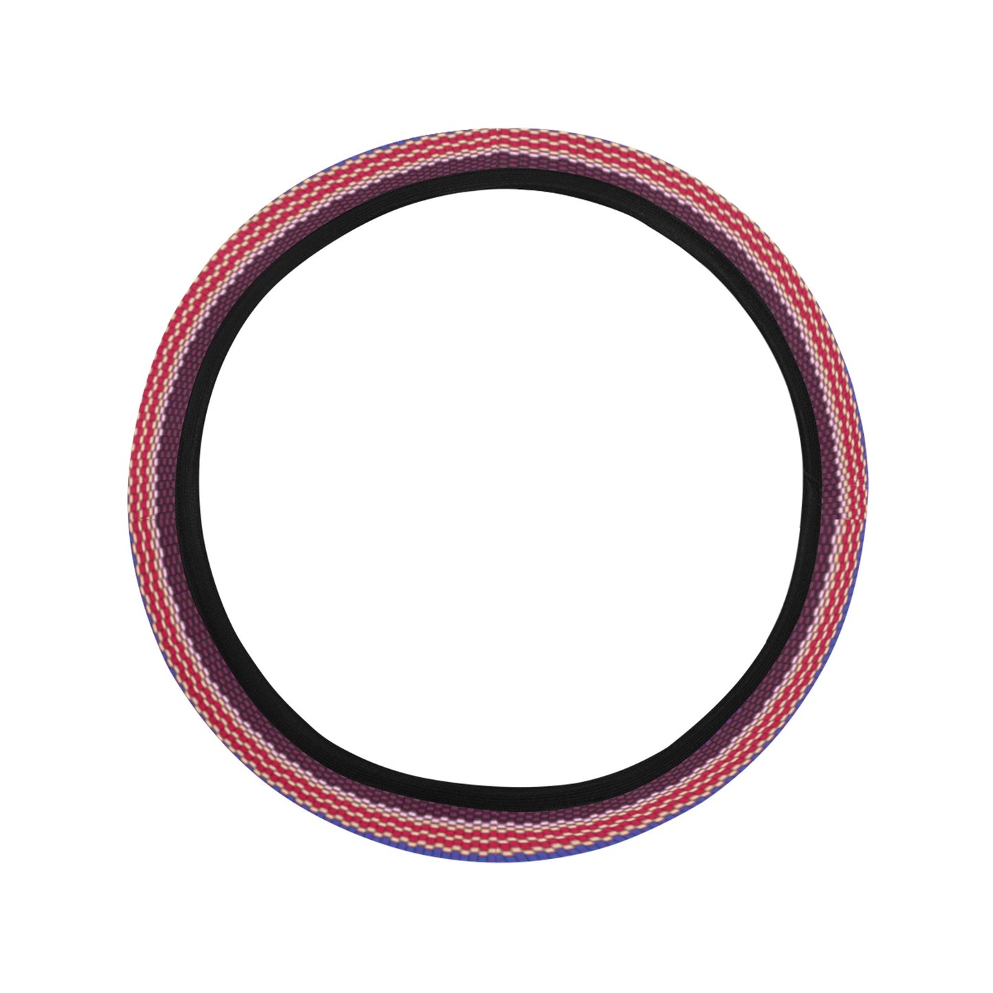 Colorful Rainbow Stripes Steering Wheel Cover