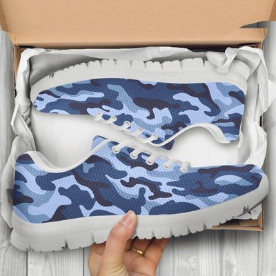 Blue Camouflage Sneakers