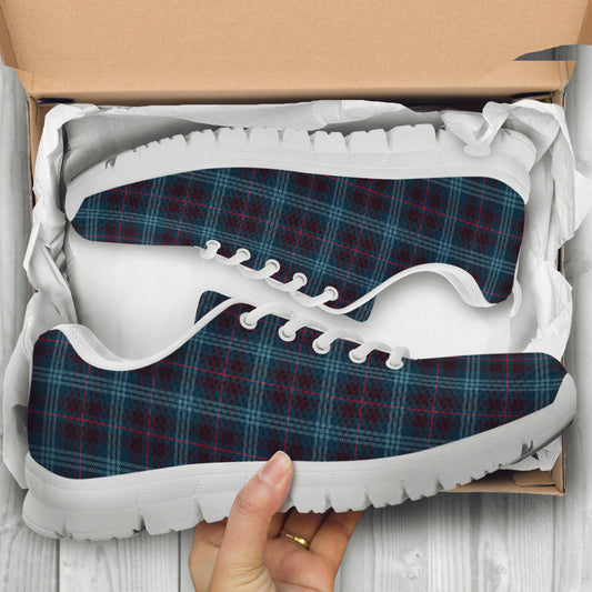 Blue Plaid Sneakers