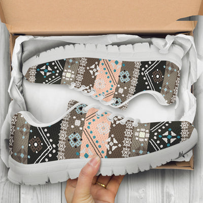 Brown Boho Ethnic Sneakers