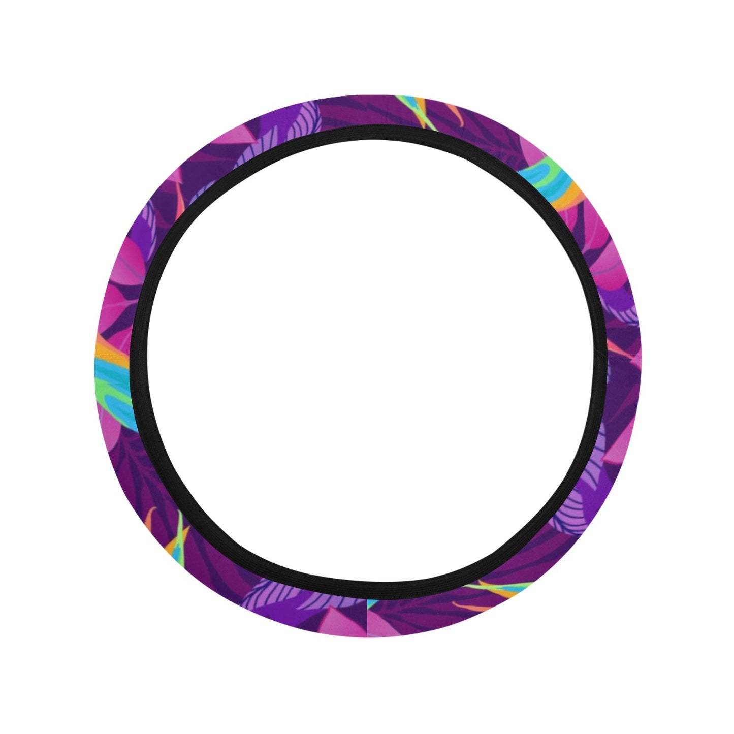 Colorful Plants Steering Wheel Cover