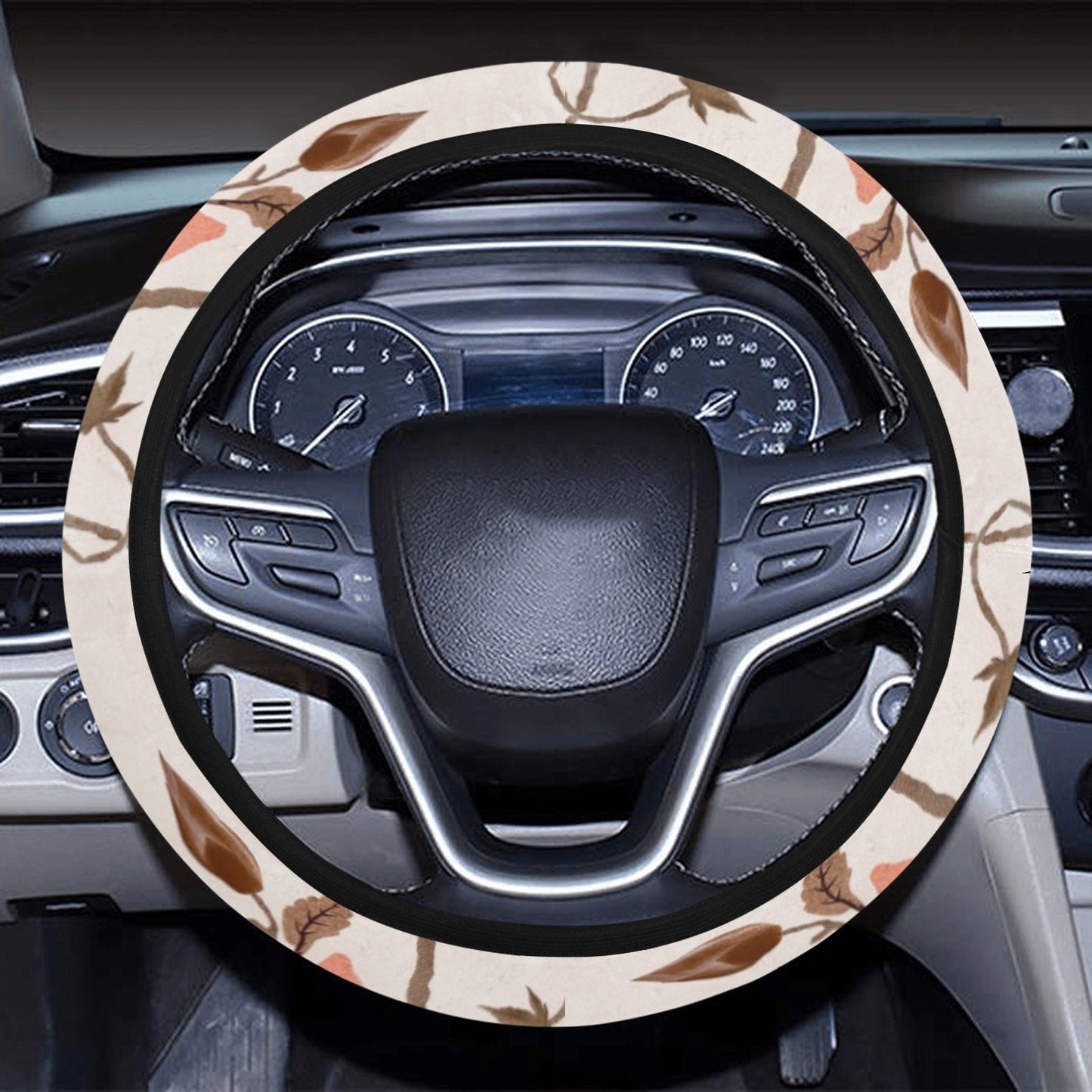 Vintage Floral Steering Wheel Cover