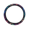 Colorful Spiritual Symbols Steering Wheel Cover