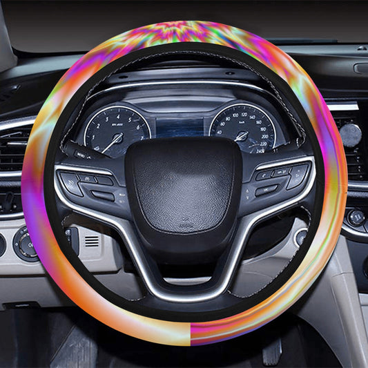 Colorful Psychedelic Steering Wheel Cover
