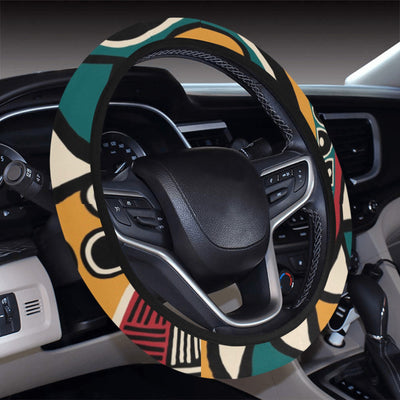 Brown Tribal Mandala Steering Wheel Cover