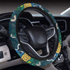 Elegant Floral Decor Steering Wheel Cover