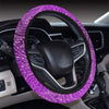 Purple Elegant Decor Steering Wheel Cover