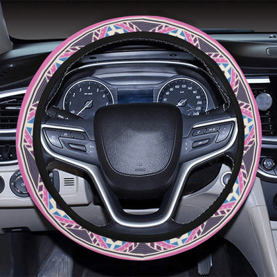 Pink Ethnic Steering Wheel Cover