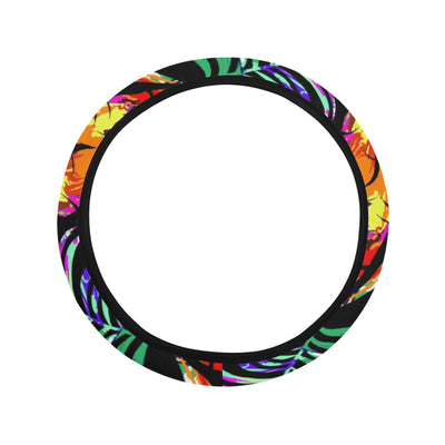 Colorful Plants Steering Wheel Cover