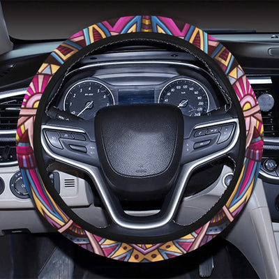 Colorful Tribal Pattern Steering Wheel Cover