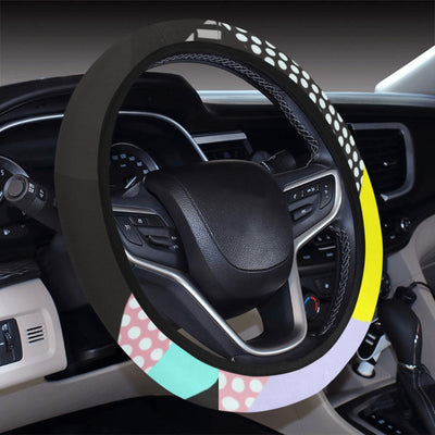 Colorful Diagonal Abstract Steering Wheel Cover