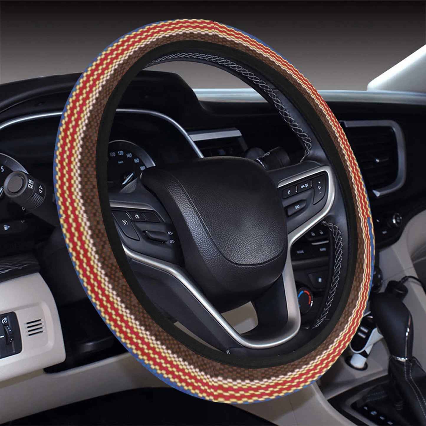 Rainbow Strpes Steering Wheel Cover