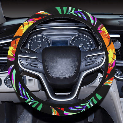 Colorful Plants Steering Wheel Cover