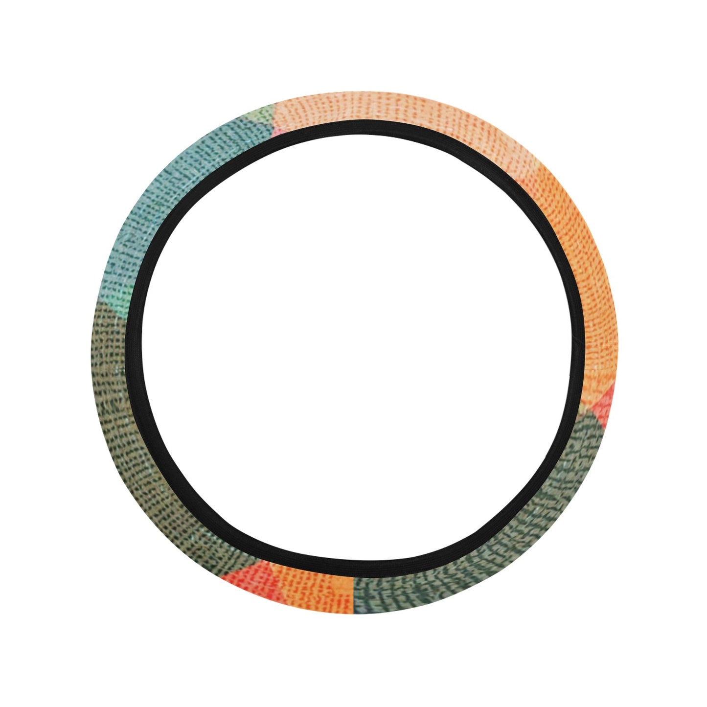 Pastel Diamond Plaid Steering Wheel Cover