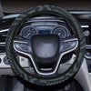 Dark Grey Abstract Steering Wheel Cover